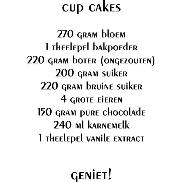 Cup Cakes - Muursticker