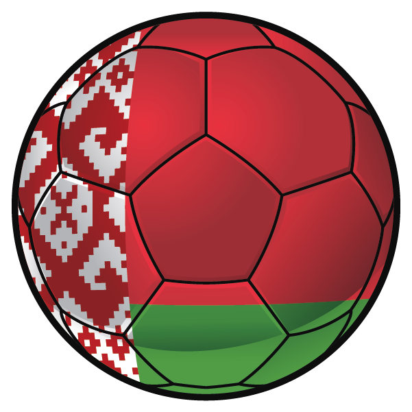 Voetbal Wit-Rusland - Muurcirkel sticker